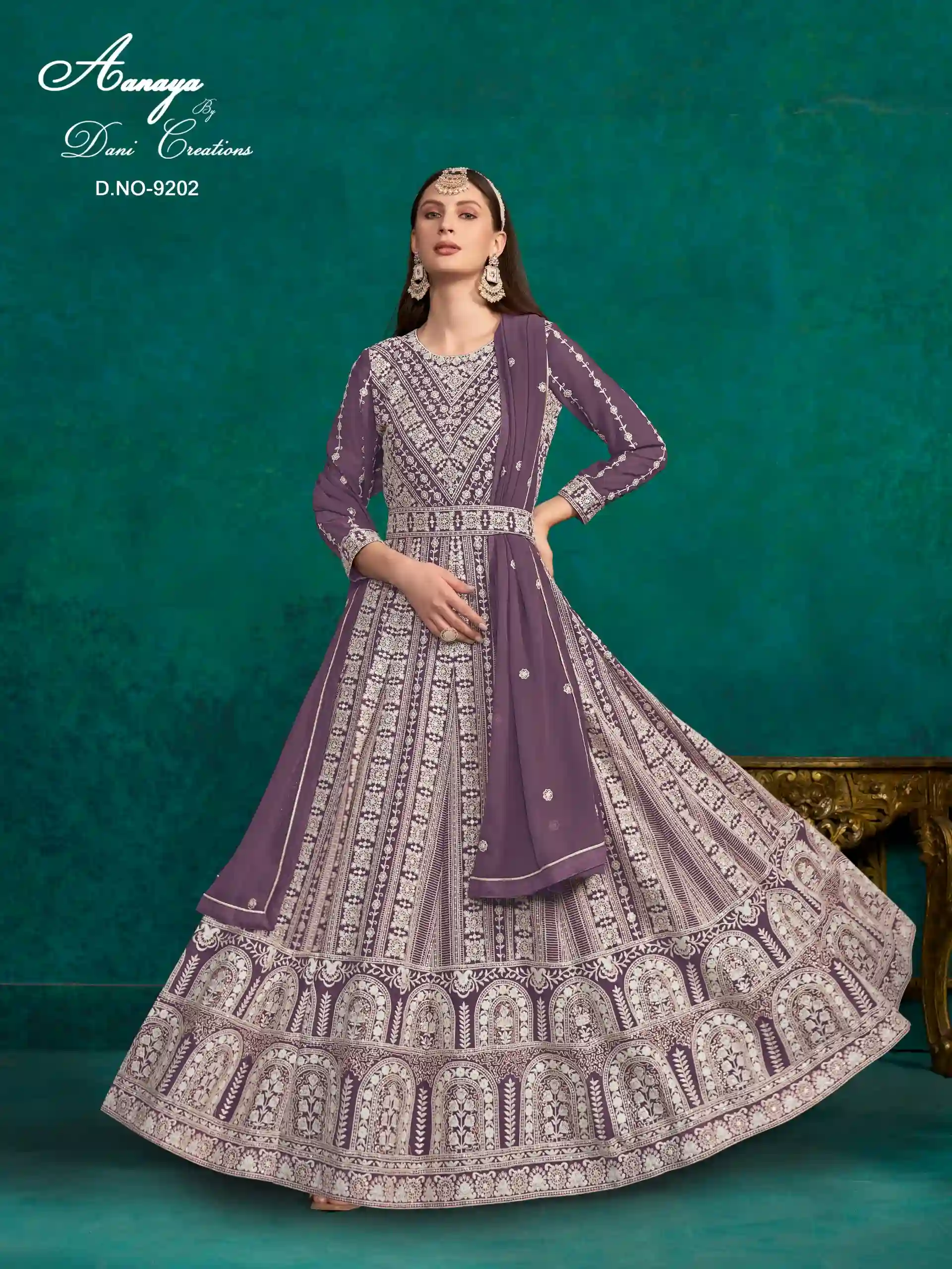 Aanaya 9200 Series Vol 192 Faux Georgette Wholesale Designer Salwar Suit Catalog — Wholesale Salwar Suits, MPA wholesale from Surat — view 8